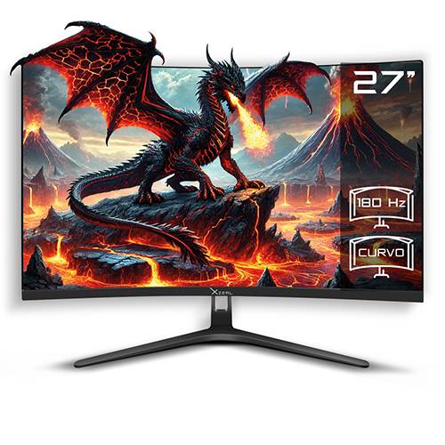 Monitor Xzeal 27 pulgadas Xzeal XZ4010-2 Panel Curvo VA FHD 180Hz 1ms 1xDP + 1xHDMI + Vesa 100x100mm Negro - Monitor Xzeal 27 pulgadas Xzeal XZ4010-2 Panel Curvo VA FHD 180Hz 1ms 1xDP + 1xHDMI + Vesa 100x100mm Negro -